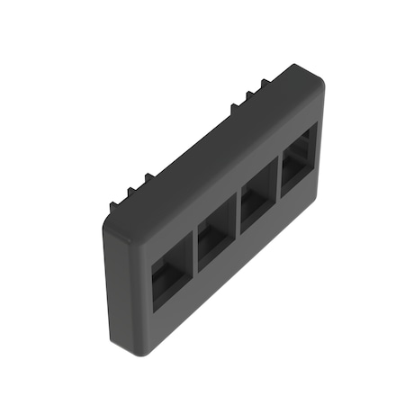 Panduit 4-Port, Modular Furniture Faceplate NK4MFBL